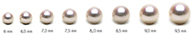 Perle Akoya vendute su netperla.com - da 6,0 a 9,5 mm toutti gli orienti della madreperla