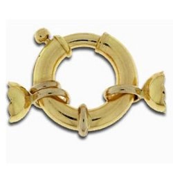 Fermaglio Salvagente in Oro 18k 14 mm con campanelle