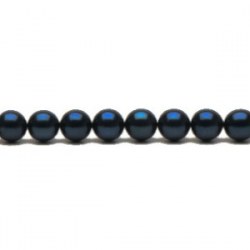 Filo 58 cm non montato di perle coltivate Akoya 6,5-7 mm nere AA+