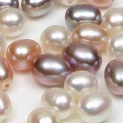 Perla d'Acqua Dolce Drop 9-10 mm AAA forma goccia colore a scelta