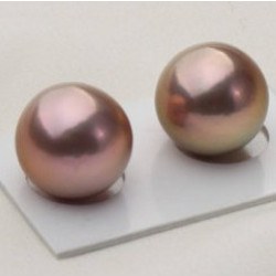 Paio di perle Edison acqua dolce- perle da 11-12 mm per collezione o gioielli