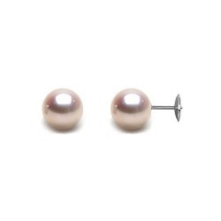 Orecchini perle Akoya, 7-7,5 mm bianche su sistema brevettato Guardian