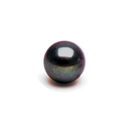 Perla di coltura di Acqua Dolce 7-8 mm nera rotonda AAA