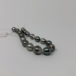 Braccialetto di perle di coltura barocche di Tahiti da 9 a 11 mm