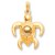 Pendente tartaruga Oro 18k 8,05 grammi perla dorata delle Filippine 9-10 mm AAA